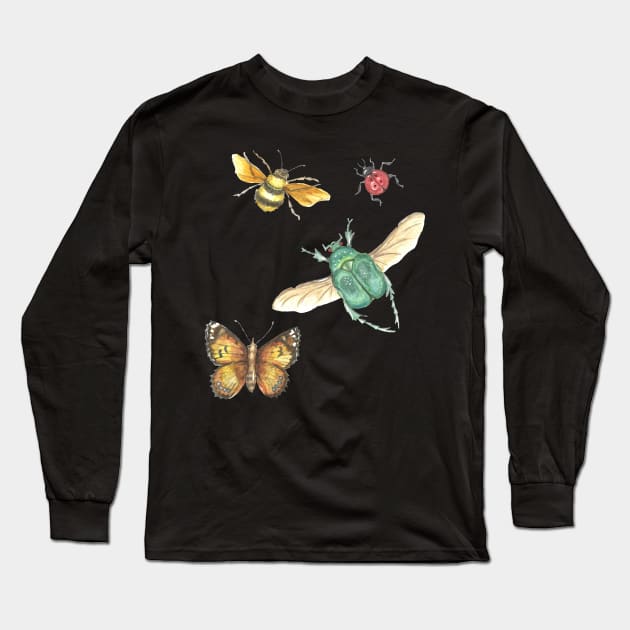 Collection of insects Long Sleeve T-Shirt by Créa'RiBo